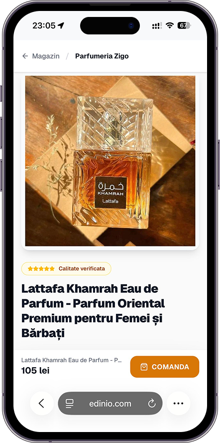 Exemplu magazin online creat cu Edinio - 3