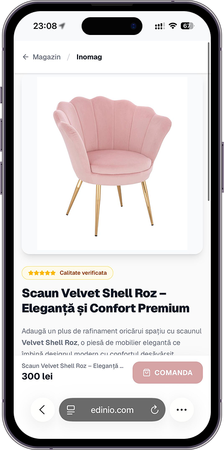 Exemplu magazin online creat cu Edinio - 5